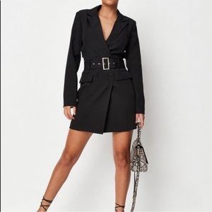 Misguided black dress NWT 8